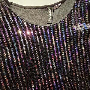 H&M - Black Velvet & Sequin Dress